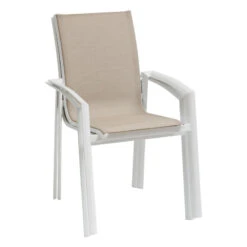 Fauteuil Extérieur Axant Lin/blanc Hespéride -Marché Meubles Magasin fauteuil exterieur axant linblanc hesperide 2