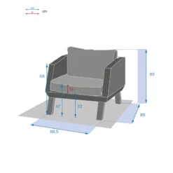 Fauteuil Extérieur Axiome Hespéride -Marché Meubles Magasin fauteuil exterieur axiome hesperide 3