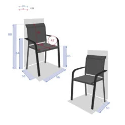 Fauteuil Extérieur Essentia Anthracite/graphite Hespéride 11 Fauteuil Extérieur Essentia Anthracite/graphite Hespéride -Marché Meubles Magasin fauteuil exterieur essentia anthracite graphite hesperide 4