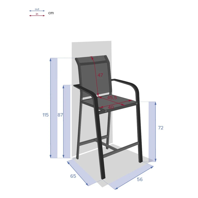 Fauteuil Haut Essentia Anthracite Et Graphite Hespéride 6 Fauteuil Haut Essentia Anthracite Et Graphite Hespéride – Image 4
