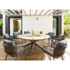 Fauteuil Oriengo Mailles Anthracite/graphite Hespéride -Marché Meubles Magasin fauteuil oriengo mailles anthracite graphite hesperide 1