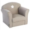 ATMOSPHERA Fauteuil Pour Enfant Taupe Décor étoiles -Marché Meubles Magasin fauteuil pour enfant taupe decor etoiles