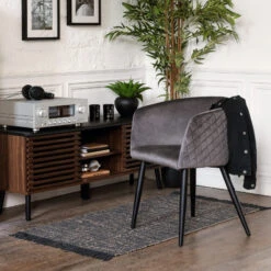 Fauteuil Séjour Marlo Gris Atmosphera -Marché Meubles Magasin fauteuil sejour marlo gris atmosphera 1 1