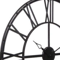 Horloge Chiffres Romains Vintage 70 Cm Noir Atmosphera 6 Horloge Chiffres Romains Vintage 70 Cm Noir Atmosphera -Marché Meubles Magasin horloge chiffres romains vintage 70 cm noir 1