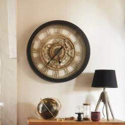 Horloge Style Mécanique 60 Cm Atmosphera 11 Horloge Style Mécanique 60 Cm Atmosphera -Marché Meubles Magasin horloge style mecanique 60 cm atmosphera 4