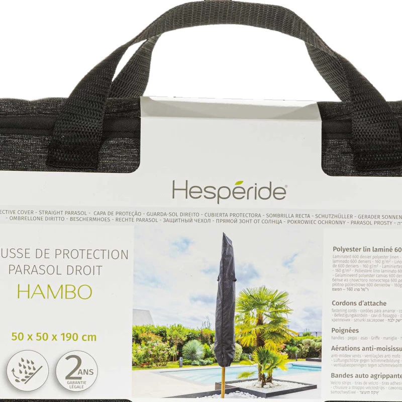 Housse De Protection Pour Parasol Droit Hambo Hespéride 5 Housse De Protection Pour Parasol Droit Hambo Hespéride – Image 3