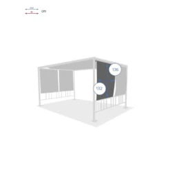 Kit De 4 Stores Pour Tonnelle Moai Hespéride -Marché Meubles Magasin kit de 4 stores pour tonnelle moai hesperide 1