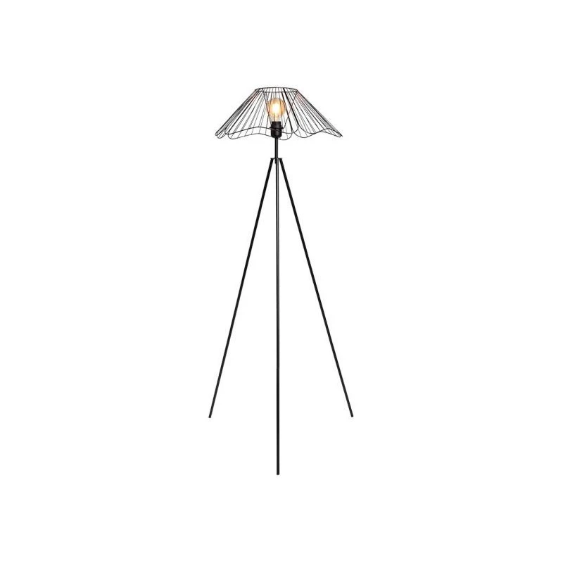 Lampadaire Filaire Métal Hibiscus Noir Ostaria 4 Lampadaire Filaire Métal Hibiscus Noir Ostaria – Image 2