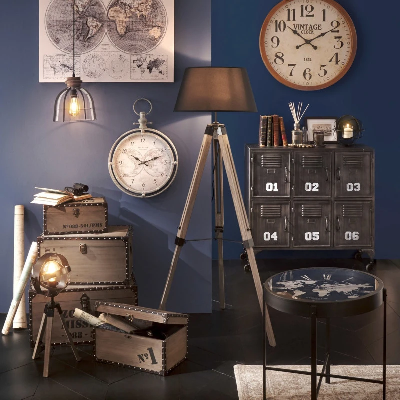 Lampadaire Trépied Runo Noir Atmosphera H 145 Cm 4 Lampadaire Trépied Runo Noir Atmosphera H 145 Cm – Image 2