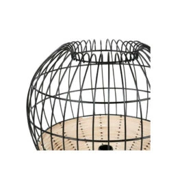 Lampe à Poser Calypso Boule Rotin Et Métal Ostaria -Marché Meubles Magasin lampe a poser calypso boule rotin et metal ostaria 2