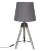 Lampe Trépied Runo Gris Atmosphera H 58 Cm