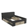 Demeyere Lit 140x190 Cm Pocket Naturel Et Noir -Marché Meubles Magasin lit 140x190 cm pocket naturel et noir