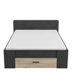 Demeyere Lit 140x190 Cm Pocket Naturel Et Noir -Marché Meubles Magasin lit 140x190 cm pocket naturel et noir 3