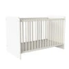Demeyere Lit à Barreaux 60x120 Avec Sommier Reverso Blanc -Marché Meubles Magasin lit a barreaux 60x120 avec sommier reverso blanc