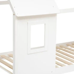 Lit Cabane Enfant Pin Blanc 90x190 Atmosphera -Marché Meubles Magasin lit cabane enfant pin blanc 90x190 atmosphera 1 4