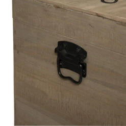 Lot De 3 Malles Carrés Bois Wild Atmosphera -Marché Meubles Magasin lot de 3 malles carres bois wild atmosphera 4