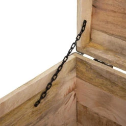 Malle Pouf Vintage En Bois Atmosphera -Marché Meubles Magasin malle pouf vintage en bois atmosphera 3