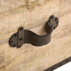 Malle Pouf Vintage En Bois Atmosphera -Marché Meubles Magasin malle pouf vintage en bois atmosphera 4