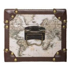 Malles Mappemonde - Lot De 4 - Atmosphera -Marché Meubles Magasin malles mappemonde lot de 4 atmosphera 2