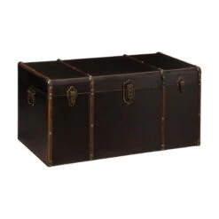 Malles Vintage British Flower - Lot De 3 - Atmosphera -Marché Meubles Magasin malles vintage british flower lot de 3 atmosphera 3