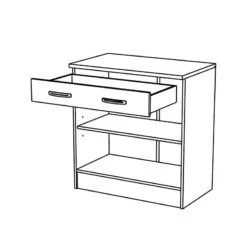 Demeyere Meuble Bas De Cuisine Blanc 2 Portes Mammy -Marché Meubles Magasin meuble bas de cuisine blanc 2 portes mammy 3