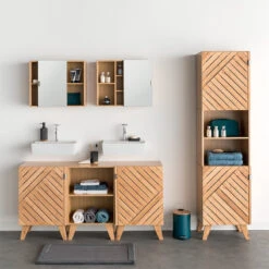 Meuble De Salle De Bain 1 Porte Bath'n Modul 5Five -Marché Meubles Magasin meuble de salle de bain 1 porte bath n modul 5five 1 8