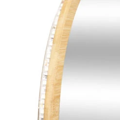 Miroir Rond D57 Bambou LED 5Five -Marché Meubles Magasin miroir rond d57 bambou led 5five 1 1