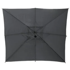 Parasol Décentré Carré Manoa Ardoise Hespéride -Marché Meubles Magasin parasol decentre carre manoa ardoise hesperide 1 4