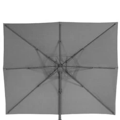 Parasol Décentré Eléa Inclinable Rectangulaire Ardoise Hespéride -Marché Meubles Magasin parasol decentre elea inclinable 3 4 ardoise hesperide 2
