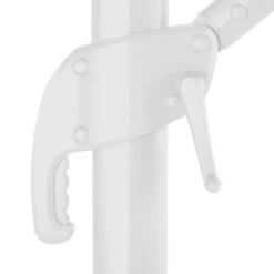 Parasol Décentré Eléa Inclinable Carré Oléfine Noisette/blanc Hespéride -Marché Meubles Magasin parasol decentre elea inclinable carre olefine noisetteblanc hesperide 4