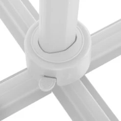 Parasol Décentré Eléa Inclinable Carré Oléfine Noisette/blanc Hespéride -Marché Meubles Magasin parasol decentre elea inclinable carre olefine noisetteblanc hesperide 6