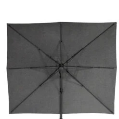 Parasol Décentré Eléa Rectangulaire Toile Sunbrella® Anthracite Hespéride -Marché Meubles Magasin parasol decentre elea rectangulaire sunbrella anthracite hesperide 4