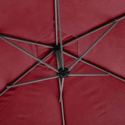 Parasol Décentré Rond Manoa Bordeaux Hespéride -Marché Meubles Magasin parasol decentre rond manoa bordeaux hesperide 4