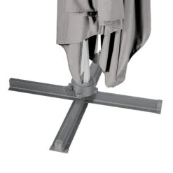 Parasol Déporté Carré Equador Ardoise Hespéride -Marché Meubles Magasin parasol deporte carre equador ardoise hesperide 1 6