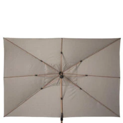 Parasol Déporté Rectangulaire Soly Honey Et Noisette Hespéride -Marché Meubles Magasin parasol deporte rectangulaire soly honey noisette hesperide 2