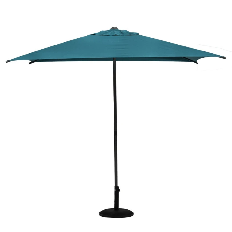 Parasol Droit Carré 2,5x2,5m Soya Bleu Canard Hespéride 4 Parasol Droit Carré 2,5x2,5m Soya Bleu Canard Hespéride – Image 2
