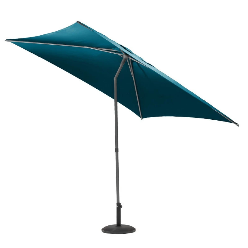 Parasol Droit Carré 2,5x2,5m Soya Bleu Canard Hespéride 5 Parasol Droit Carré 2,5x2,5m Soya Bleu Canard Hespéride – Image 3