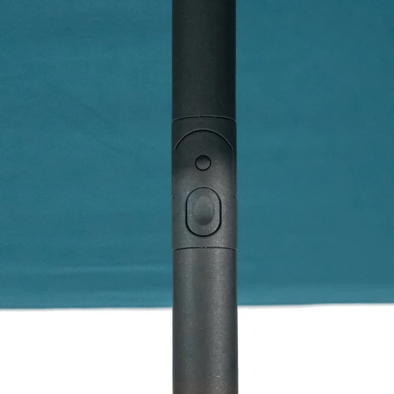 Parasol Droit Carré 2,5x2,5m Soya Bleu Canard Hespéride 6 Parasol Droit Carré 2,5x2,5m Soya Bleu Canard Hespéride – Image 4