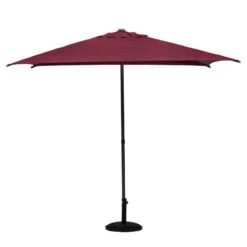 Parasol Droit Carré 2,5x2,5m Soya Bordeaux Hespéride -Marché Meubles Magasin parasol droit carre 25x25m soya bordeaux hesperide 1