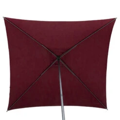 Parasol Droit Carré 2,5x2,5m Soya Bordeaux Hespéride -Marché Meubles Magasin parasol droit carre 25x25m soya bordeaux hesperide 3
