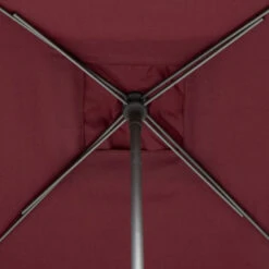 Parasol Droit Carré 2,5x2,5m Soya Bordeaux Hespéride -Marché Meubles Magasin parasol droit carre 25x25m soya bordeaux hesperide 5