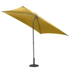 Parasol Droit Carré 2,5x2,5m Soya Jaune Moutarde Hespéride -Marché Meubles Magasin parasol droit carre 25x25m soya jaune moutarde hesperide 2