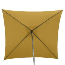 Parasol Droit Carré 2,5x2,5m Soya Jaune Moutarde Hespéride -Marché Meubles Magasin parasol droit carre 25x25m soya jaune moutarde hesperide 3