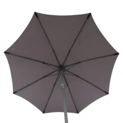 Parasol Droit Rond 2,7m Sisko Ardoise Hespéride -Marché Meubles Magasin parasol droit rond 27m sisko ardoise hesperide 1 4