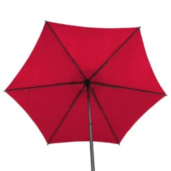 Parasol Droit Rond 2,7m Soya Grenade Hespéride -Marché Meubles Magasin parasol droit rond 27m soya grenade hesperide 4