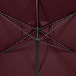 Parasol Mat Central 2x3 M Loompa Bordeaux Hespéride -Marché Meubles Magasin parasol mat central 2x3 m loompa bordeaux hesperide 5