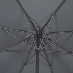 Parasol Mat Central Rond 3m Loompa Ardoise Hespéride -Marché Meubles Magasin parasol mat central rond 3 loompa ardoise hesperide 4