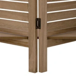 Paravent Bois 3 étagères Bois Atmosphera -Marché Meubles Magasin paravent bois 3 etageres bois atmosphera 2