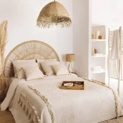 Paravent En Bois Zahir Naturel Clair Atmosphera -Marché Meubles Magasin paravent en bois zahir naturel clair atmosphera 2