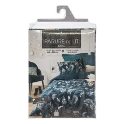 Parure De Lit Paon Bleu Canard 240x220 Atmosphera 11 Parure De Lit Paon Bleu Canard 240x220 Atmosphera -Marché Meubles Magasin parure de lit paon bleu canard 240x220 atmosphera 4